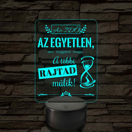 Az idő az egyetlen – 7 színű, színváltós LED lámpa