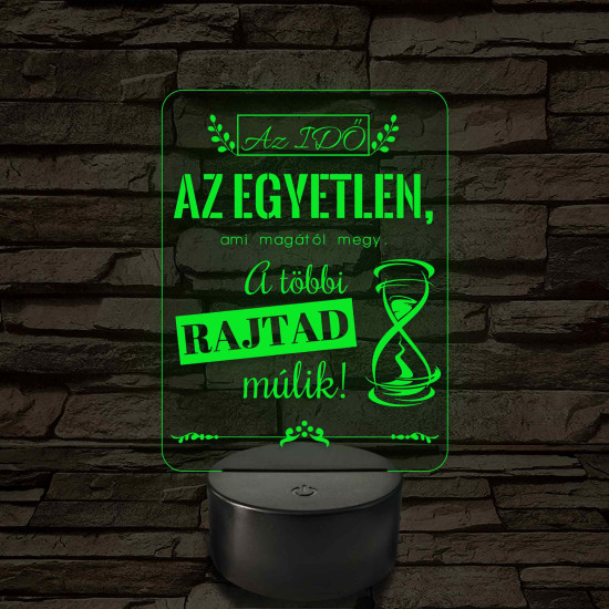 Az idő az egyetlen – 7 színű, színváltós LED lámpa