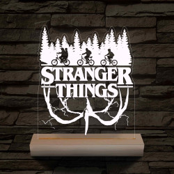 Hellyel lefelé 7 színű 3D led lámpa