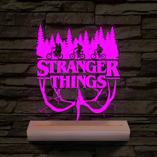 Hellyel lefelé 7 színű 3D led lámpa