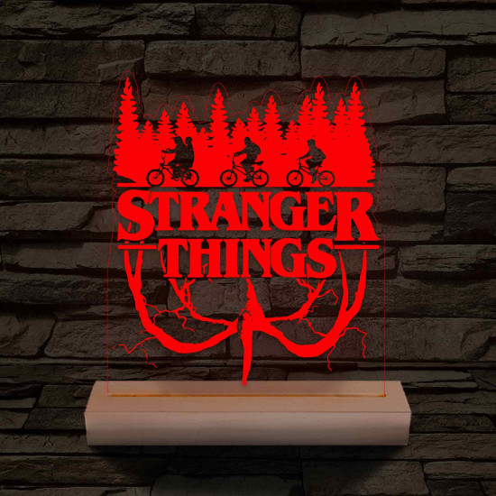 Hellyel lefelé 7 színű 3D led lámpa