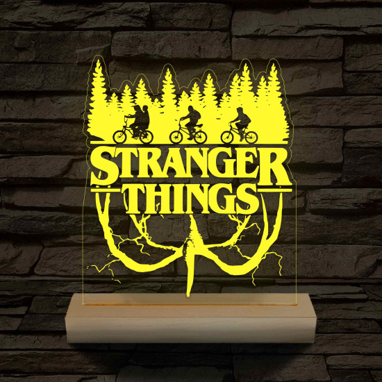 Hellyel lefelé 7 színű 3D led lámpa