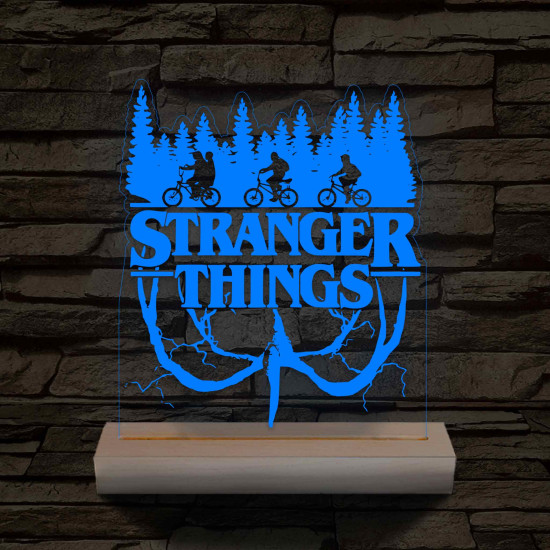 Hellyel lefelé 7 színű 3D led lámpa