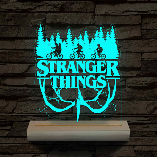 Hellyel lefelé 7 színű 3D led lámpa