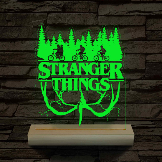 Hellyel lefelé 7 színű 3D led lámpa