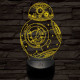 BB-8 7 színű led lámpa 