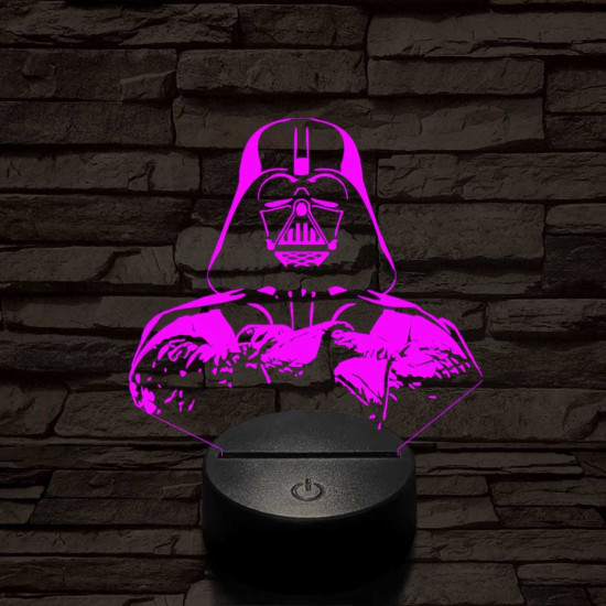 Birodalmi Nagyúr 7 színű  3D led lámpa