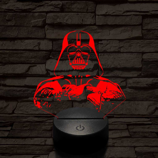 Birodalmi Nagyúr 7 színű  3D led lámpa