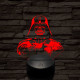 Birodalmi Nagyúr 7 színű  3D led lámpa
