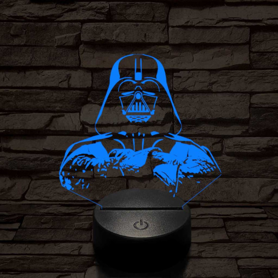 Birodalmi Nagyúr 7 színű  3D led lámpa