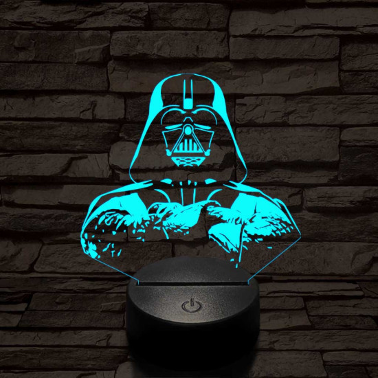 Birodalmi Nagyúr 7 színű  3D led lámpa