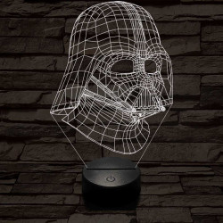 Nagyúr 7 színű  3D led lámpa