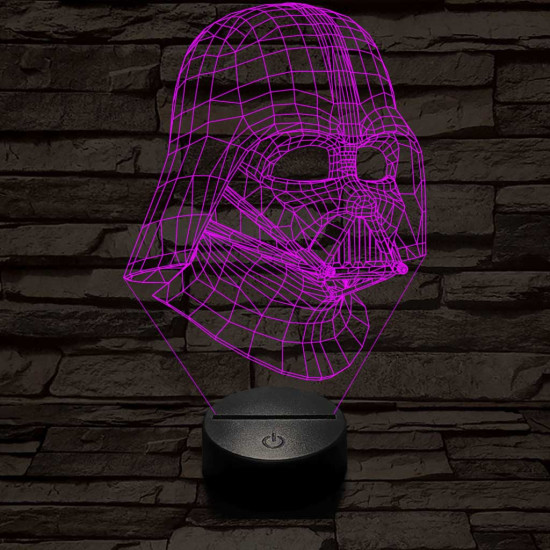 Nagyúr 7 színű  3D led lámpa