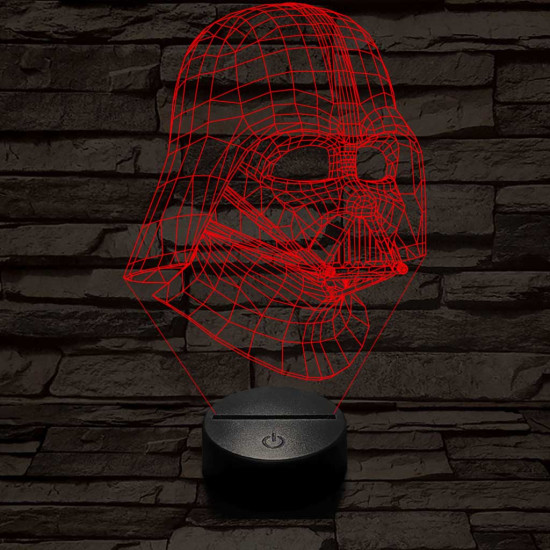 Nagyúr 7 színű  3D led lámpa