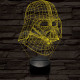 Nagyúr 7 színű  3D led lámpa