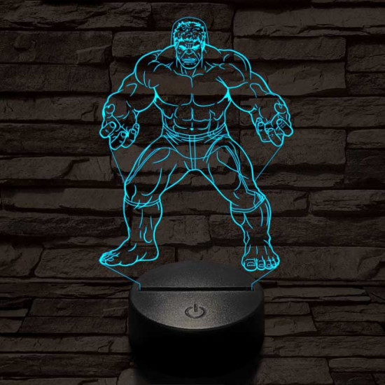 Hulk 3D led lámpa