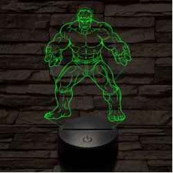Hulk 3D led lámpa