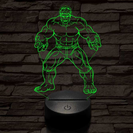 Hulk 3D led lámpa