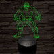 Hulk 3D led lámpa
