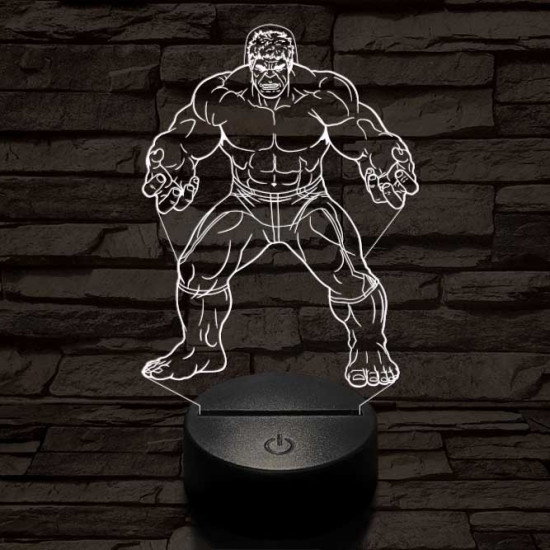 Hulk 3D led lámpa