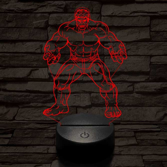 Hulk 3D led lámpa