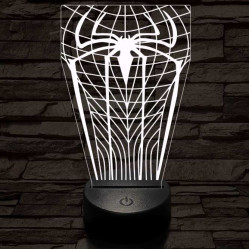 Pókember-szimbólum 3D led lámpa