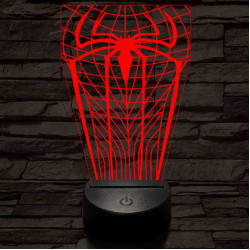 Pókember-szimbólum 3D led lámpa