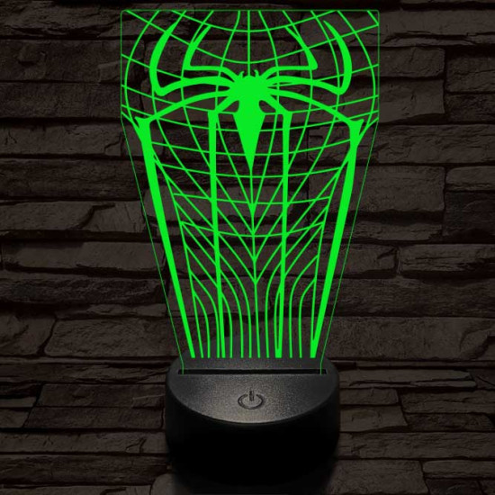 Pókember-szimbólum 3D led lámpa