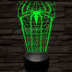 Pókember-szimbólum 3D led lámpa