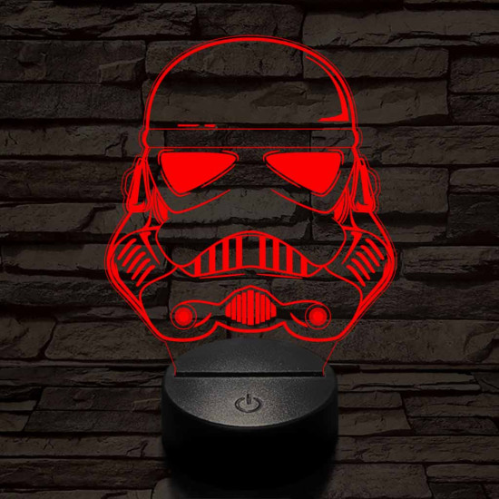 Rohamosztagos-fej-01 7 színű 3D led lámpa