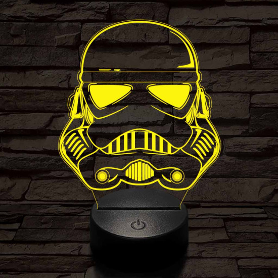 Rohamosztagos-fej-01 7 színű 3D led lámpa