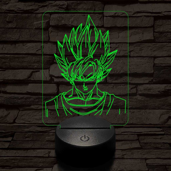 Songoku 7 színű 3D led lámpa
