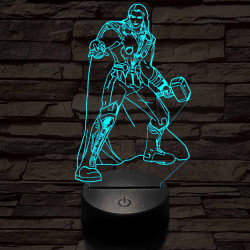Thor 7 színű 3D led lámpa