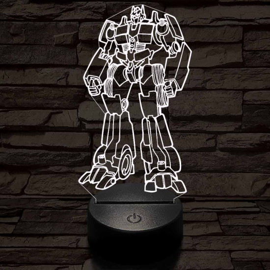 Optimus Transformers  3D led lámpa