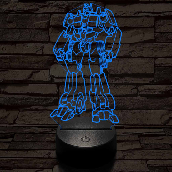 Optimus Transformers  3D led lámpa