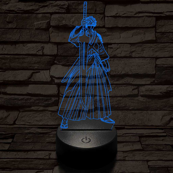 Bleach Kurosaki Ichigo 7 színű  3D led lámpa