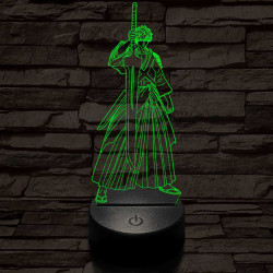 Bleach Kurosaki Ichigo 7 színű  3D led lámpa