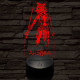 Ahsoka 7 színű  3D led lámpa