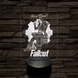 Fallout Lucy 7 színű 3D led lámpa