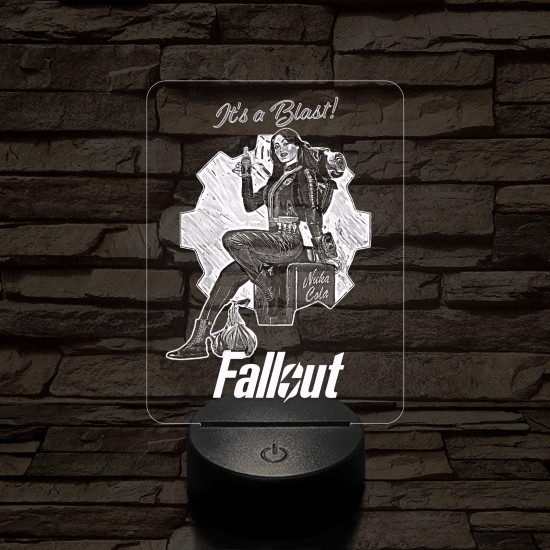Fallout Lucy 7 színű 3D led lámpa