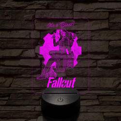 Fallout Lucy 7 színű 3D led lámpa