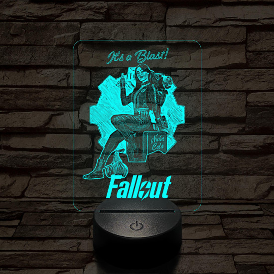 Fallout Lucy 7 színű 3D led lámpa