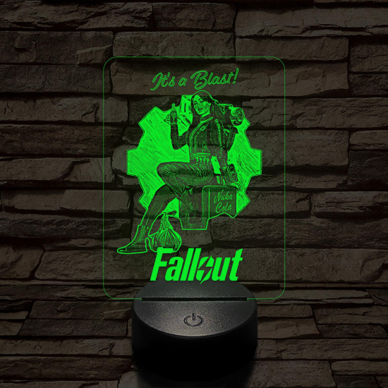 Fallout Lucy 7 színű 3D led lámpa