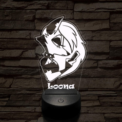 Helluva Boss Loona 7 színű 3D led lámpa