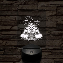 Songoku kívánság 7 színű 3D led lámpa