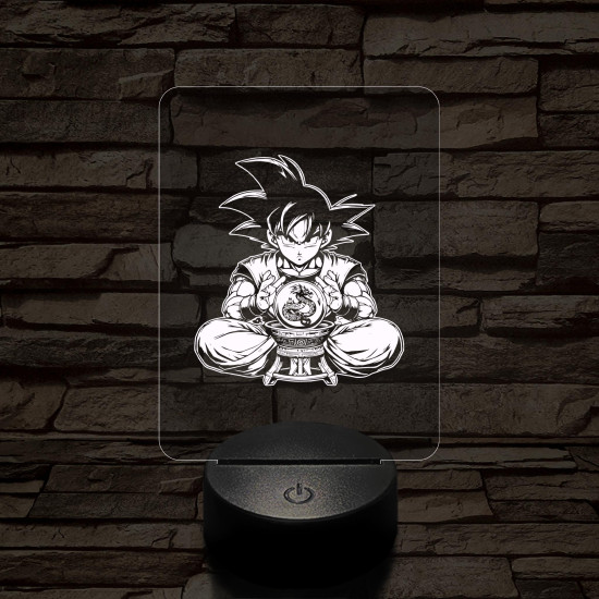Songoku kívánság 7 színű 3D led lámpa