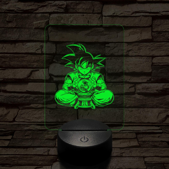 Songoku kívánság 7 színű 3D led lámpa