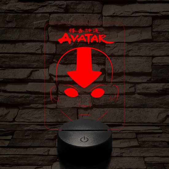 Avatar, Aang fej 7 színű 3D led lámpa