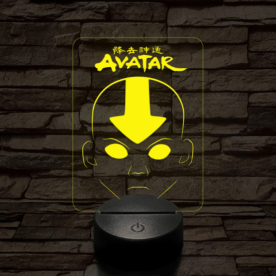 Avatar, Aang fej 7 színű 3D led lámpa