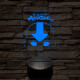 Avatar, Aang fej 7 színű 3D led lámpa